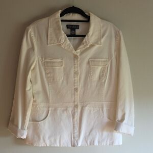 Dialogue Women's Off-White Jean Jacket
